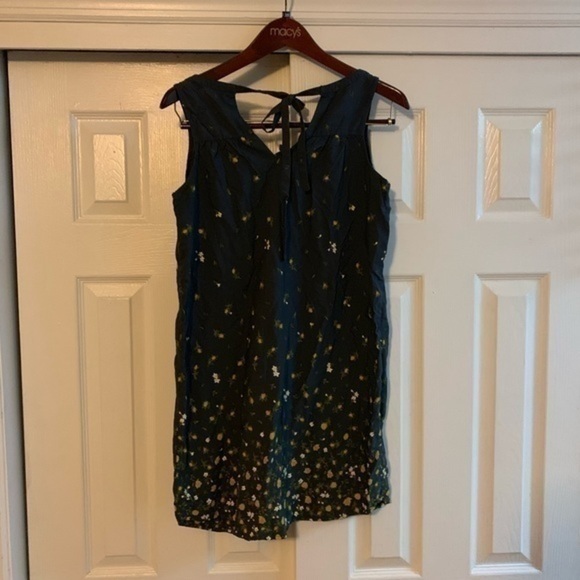 Old Navy Sundress Navy Blue & Yellow Size Medium - Picture 6 of 8
